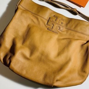 Tory Burch Camel/Golden Hobo bag